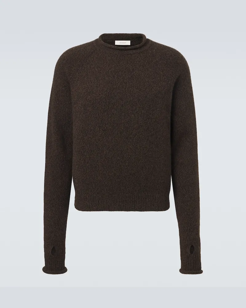 Umit Benan Pullover Ricky in cashmere Marrone