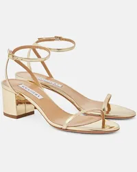 Aquazzura Sandali Olie 50 in similpelle Oro