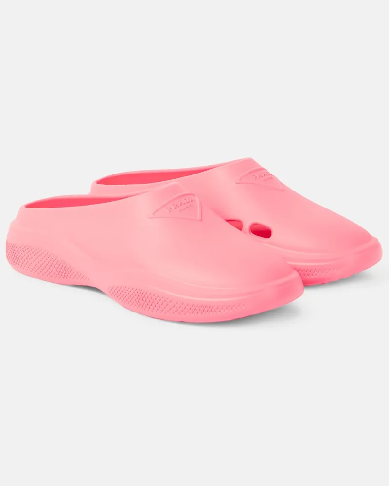 Prada Slippers Mellow in gomma Rosa