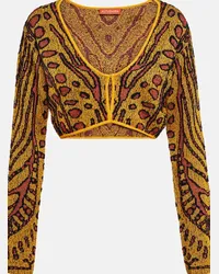 Altuzarra Cardigan cropped Damisi Giallo