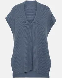 Joseph Top in cashmere a coste Blu