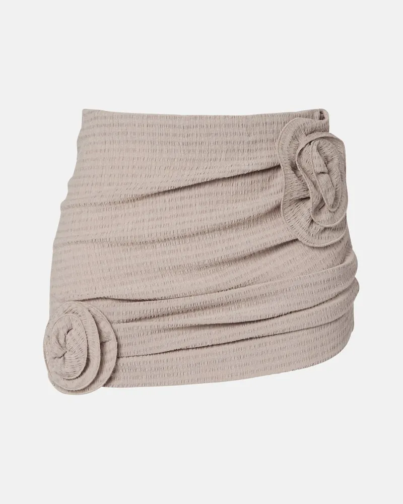 Magda Butrym Minigonna con applicazioni Beige