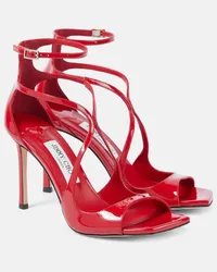 Jimmy Choo Sandali Azia 95 in vernice Rosso