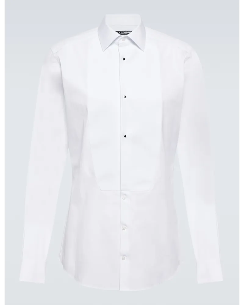 Dolce & Gabbana Camicia in popeline Bianco
