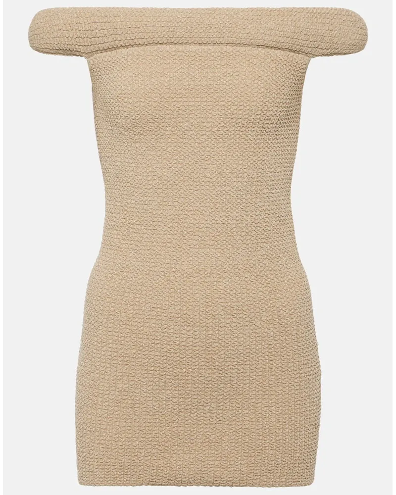Totême Top con scollo bardot in maglia Bianco