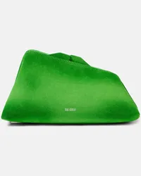 ATTICO Clutch 8.30PM Small in suede Verde