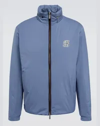 Berluti Giacca Golf Light con ricamo Blu