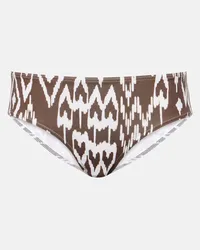 Eres Slip bikini Dry con stampa Marrone