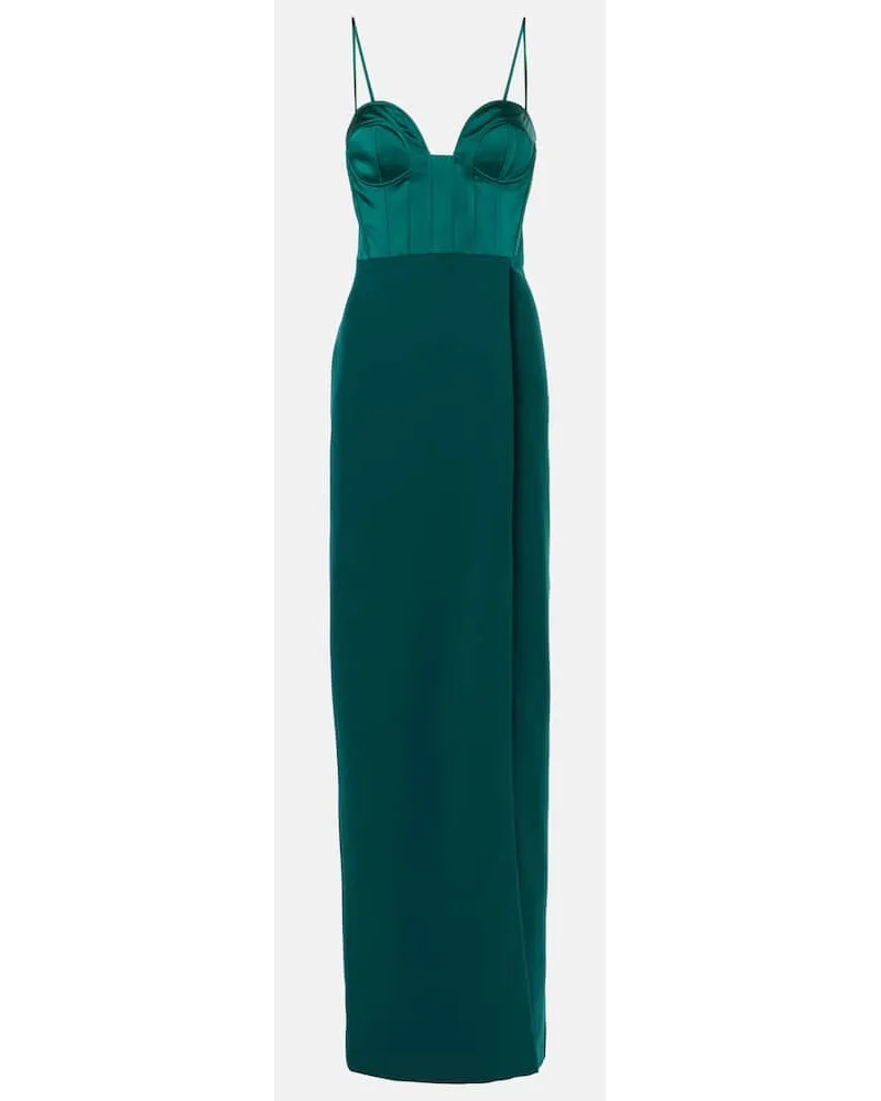 Safiyaa Abito lungo Leonal Verde