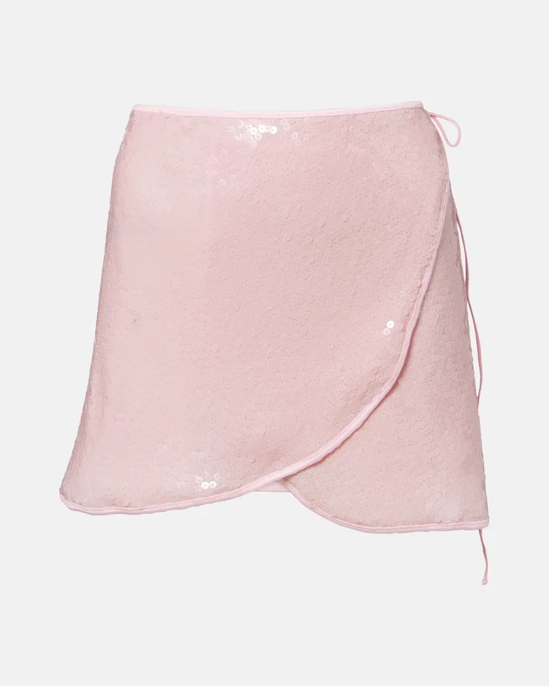 Oséree Oséree Minigonna Marylin con paillettes Rosa