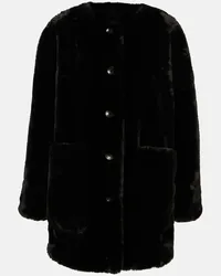 Proenza Schouler White Label - Cappotto Penelope in pelliccia sintetica Nero