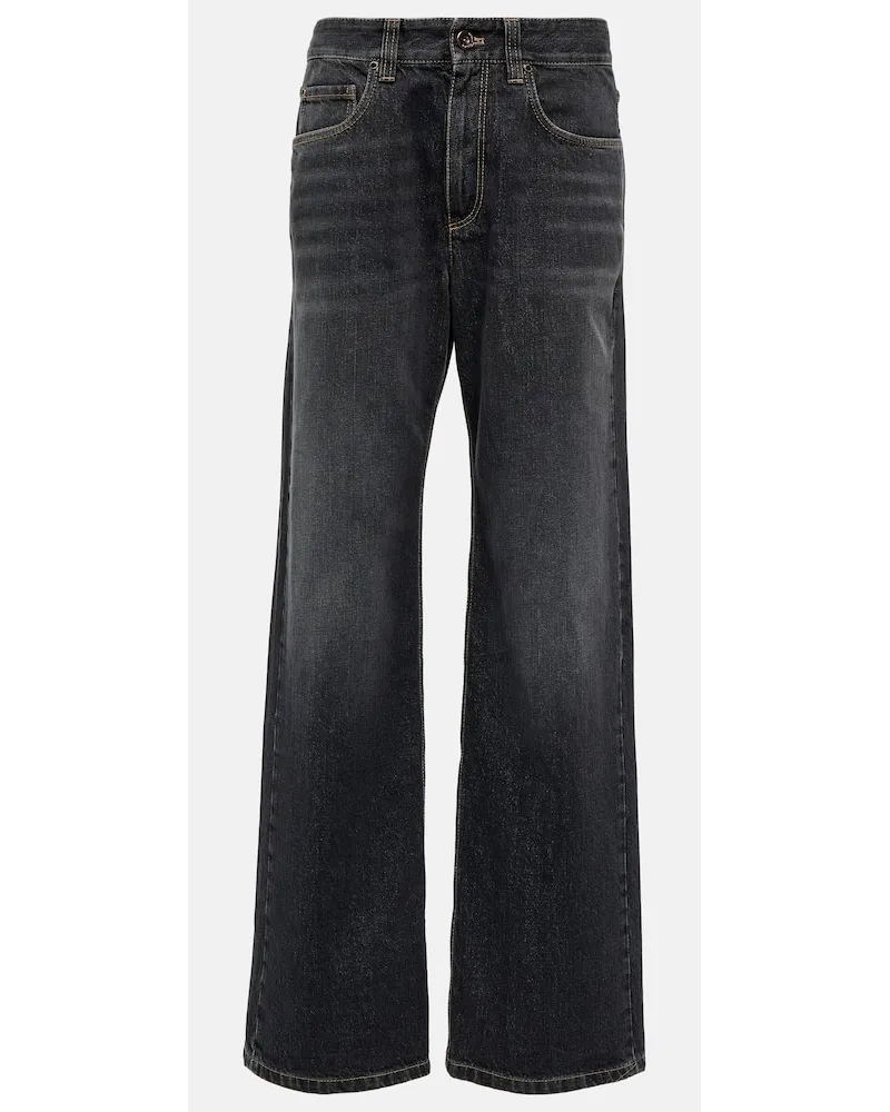Brunello Cucinelli Jeans a gamba larga Grigio