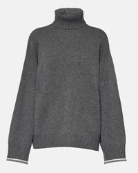 Brunello Cucinelli Pullover in misto lana e seta Grigio