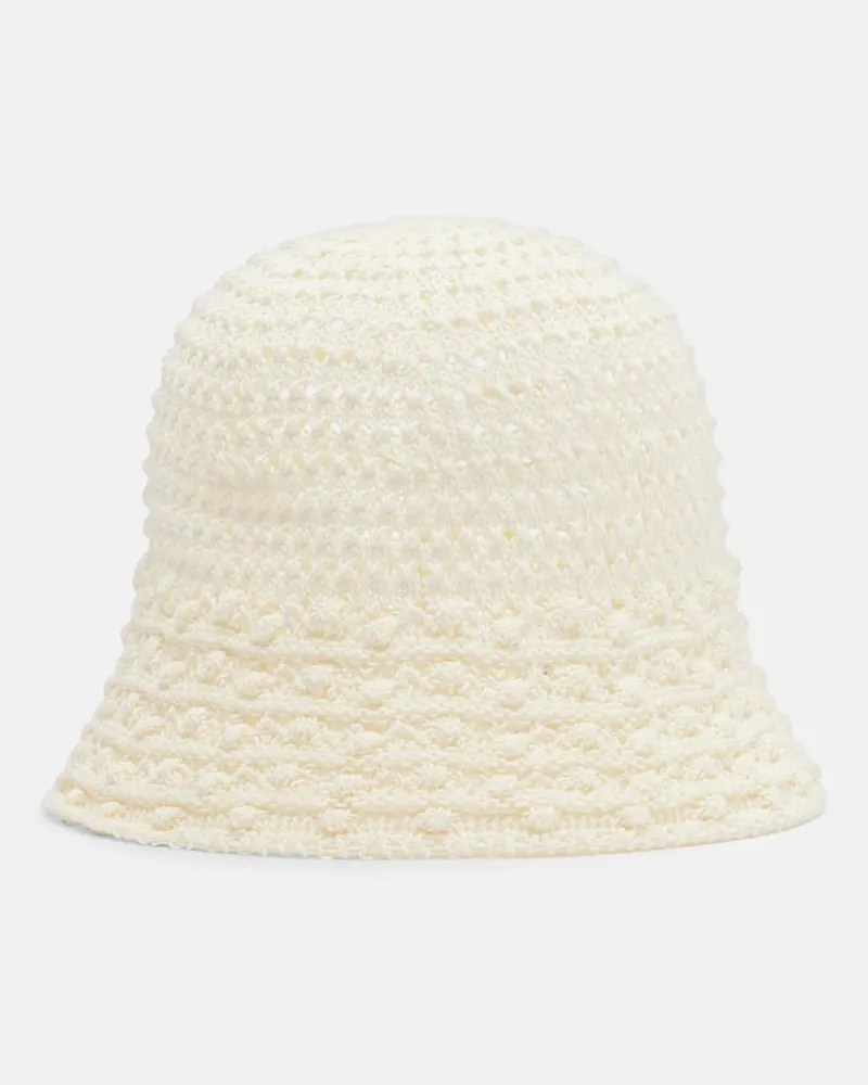 Eres Cappello da pescatore Carats in crochet Bianco