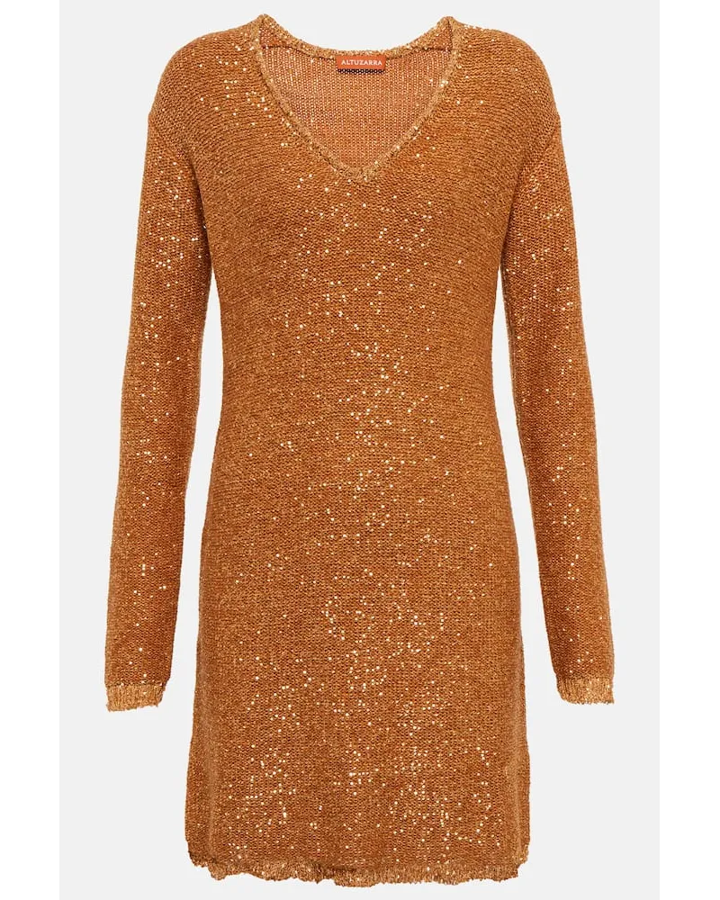 Altuzarra Miniabito Kastri con paillettes Metallizzato
