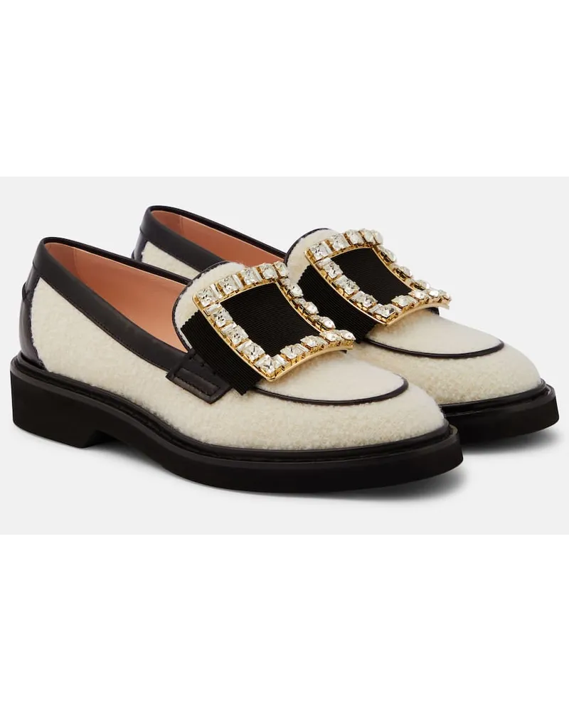 Roger Vivier Mocassini Viv' Rangers in bouclÃ© di lana Bianco