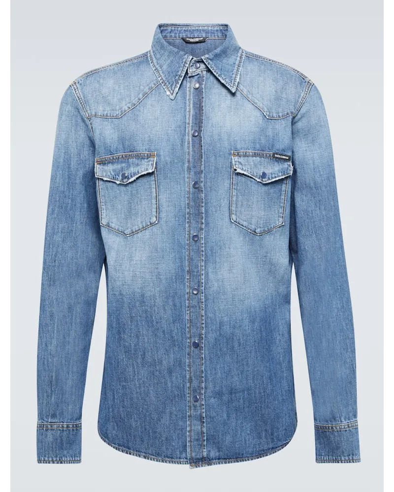 Dolce & Gabbana Camicia di jeans Blu