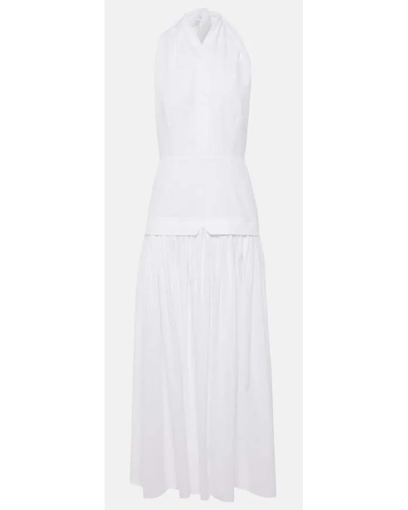 TOVE Abito midi Quinn in cotone Bianco