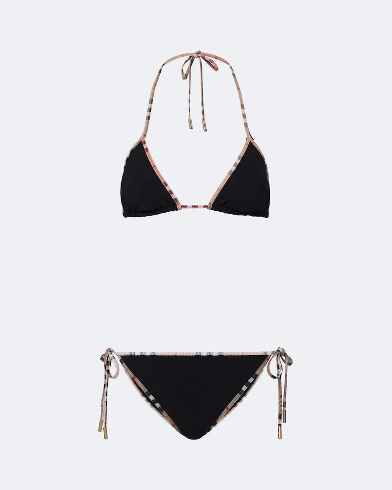Burberry Bikini Burberry Check Nero