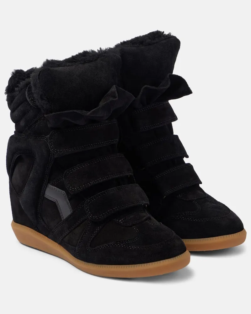 Isabel Marant Sneakers Bekett 70 con shearling Nero