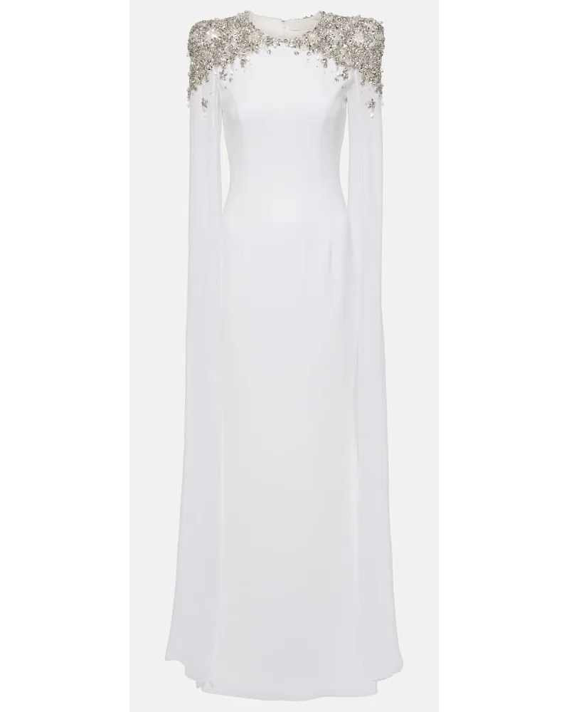 Jenny Packham Bridal - Abito lungo Frida con cristalli Bianco