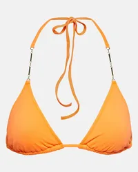 Melissa Odabash Top bikini Mykonos a triangolo Arancione