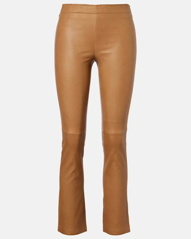 Stouls Pantaloni slim JP Twenty in pelle Beige