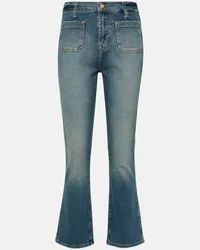 7 for all mankind Jeans bootcut Slim Kick a vita alta Blu