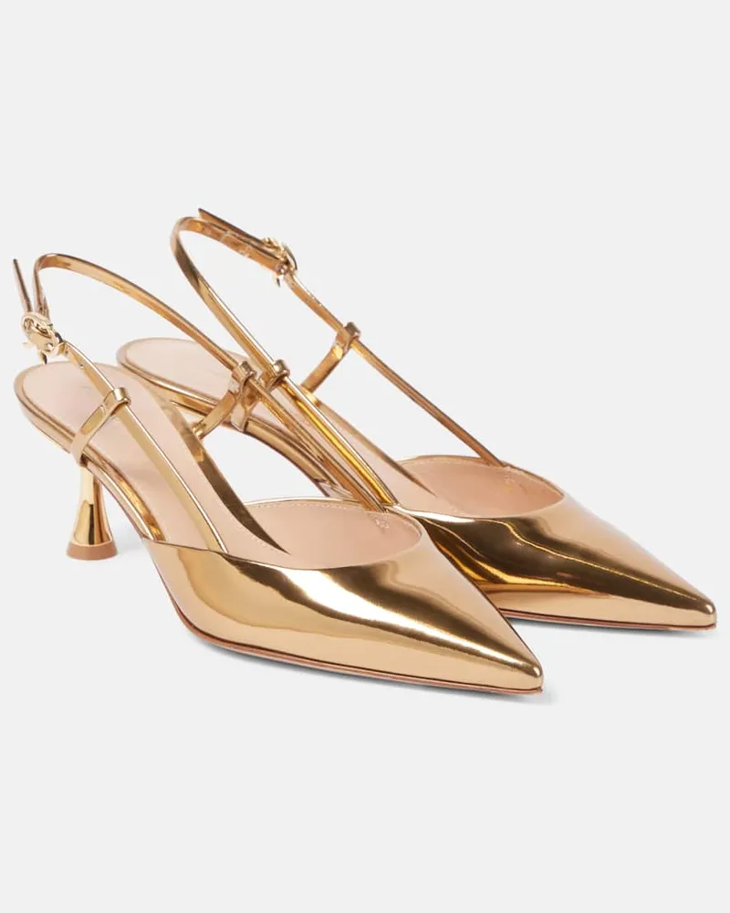 Gianvito Rossi Pumps slingback Ascent 55 in pelle Oro