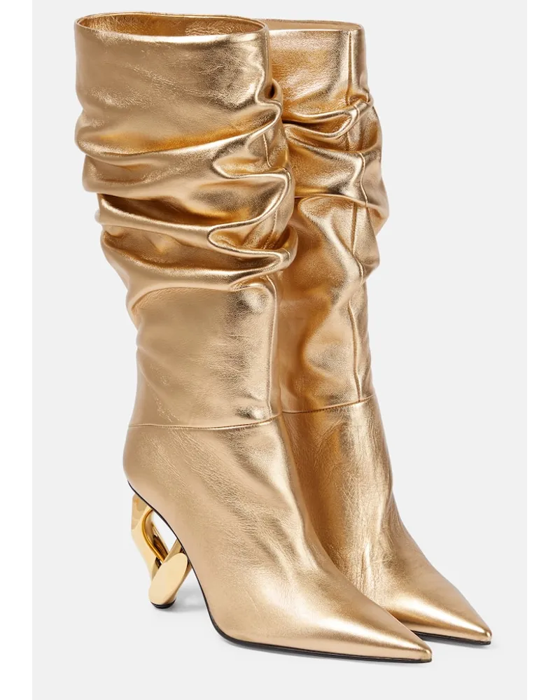 J.W.Anderson Stivali Chain in pelle Oro