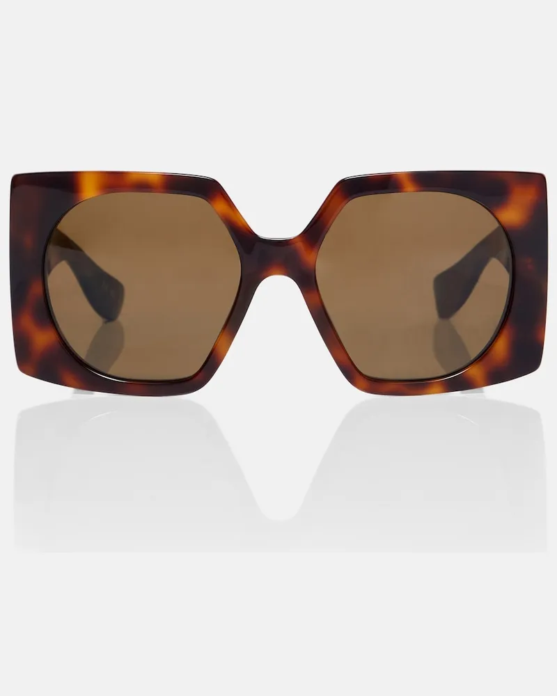 Valentino Garavani Occhiali da sole oversize VLogo Marrone