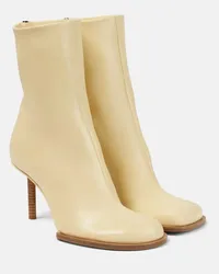 Jacquemus Stivaletti Les Bottines Rond Carré Bianco