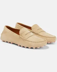 TOD'S Mocassini Gommino Bubble in suede Beige