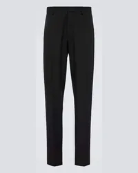 Lanvin Pantaloni regular in lana Nero