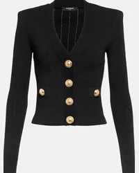 Balmain Cardigan cropped Nero