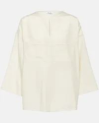 Loro Piana Blusa in seta Bianco