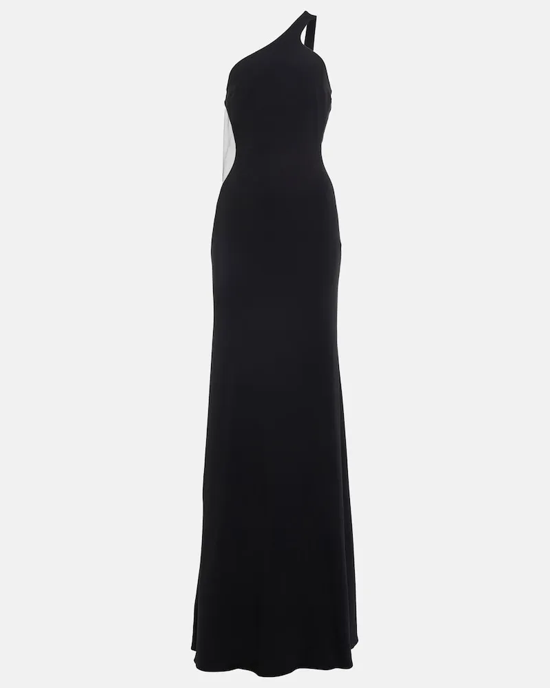 Stella McCartney Abito lungo in cady Nero