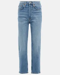 RE/DONE Jeans regular a vita alta Blu