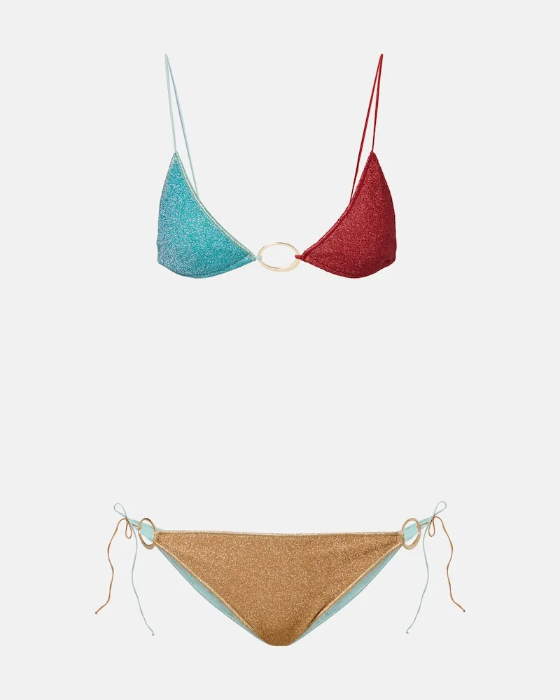 Oséree Oséree Bikini Lumière multicolore con anello Multicolore