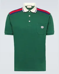 Gucci Polo in jersey di cotone Multicolore