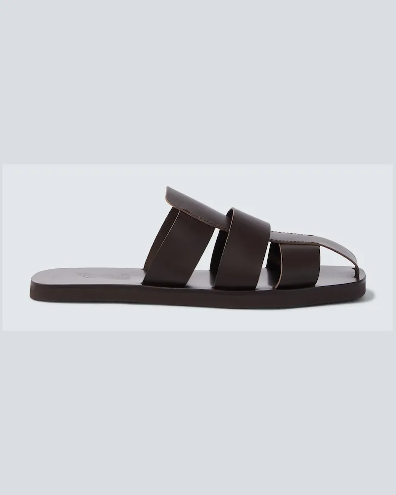 Ancient Greek Sandals Sandali Andreas in pelle Marrone