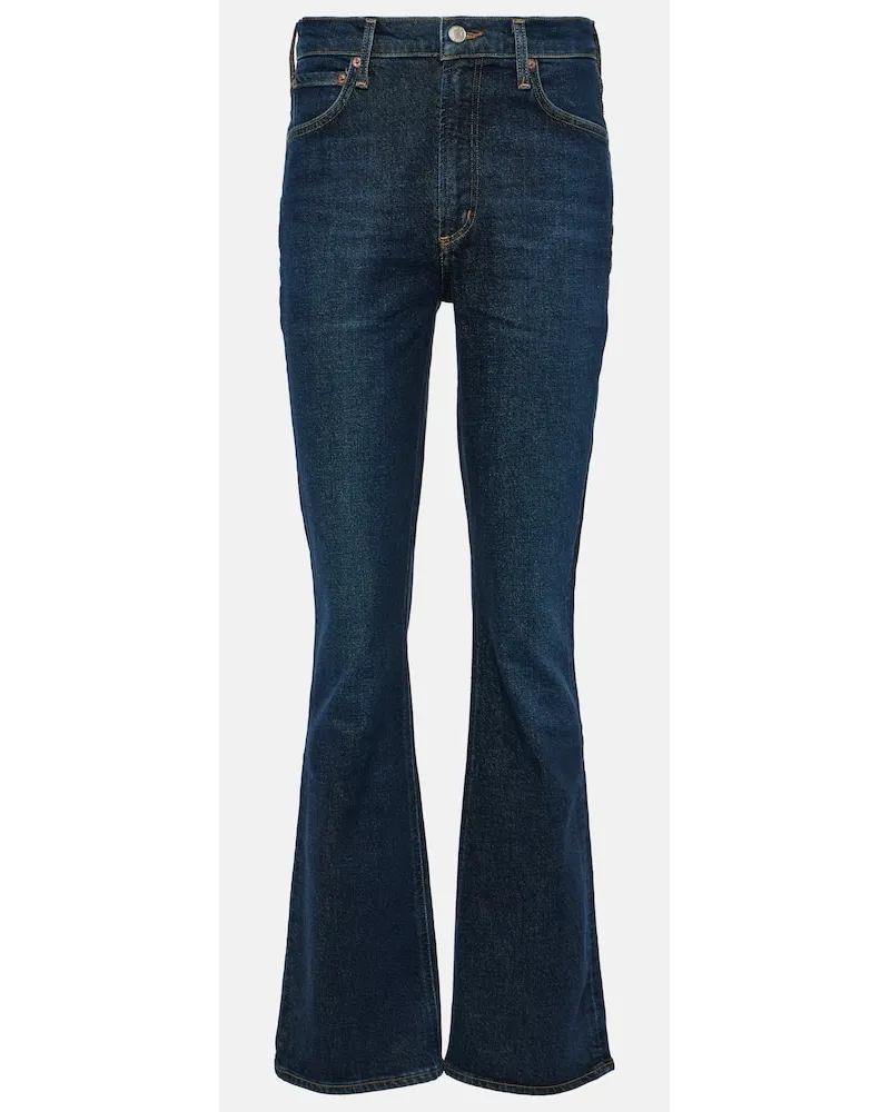 AGOLDE Jeans slim Nico Boot a vita alta Blu