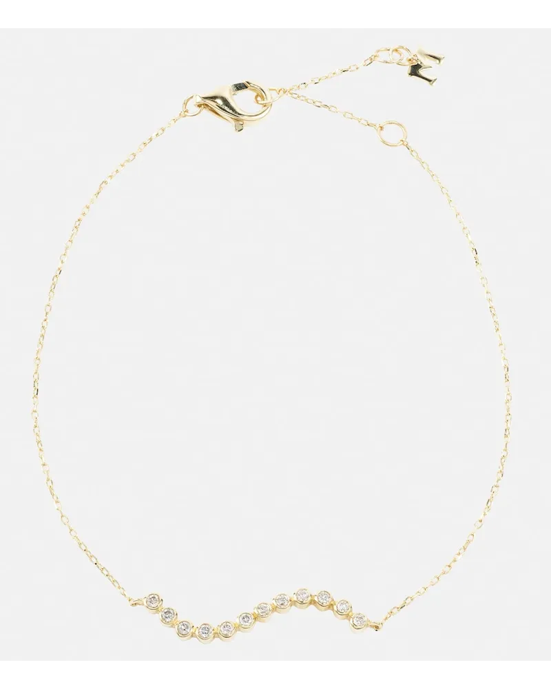 MATEO Bracciale in oro 14kt con diamanti Oro