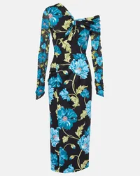 Diane von Furstenberg Abito midi Rich con stampa floreale Multicolore