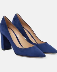 Gianvito Rossi Pumps Piper 85 in suede Blu