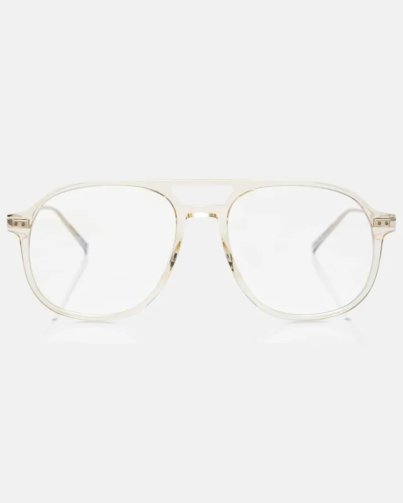 Saint Laurent Occhiali da sole aviator Ultra Leger Beige