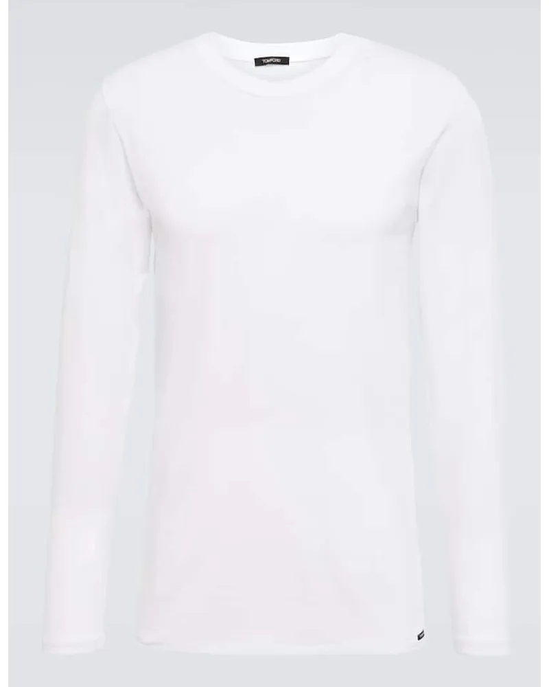 Tom Ford T-shirt in misto cotone Bianco