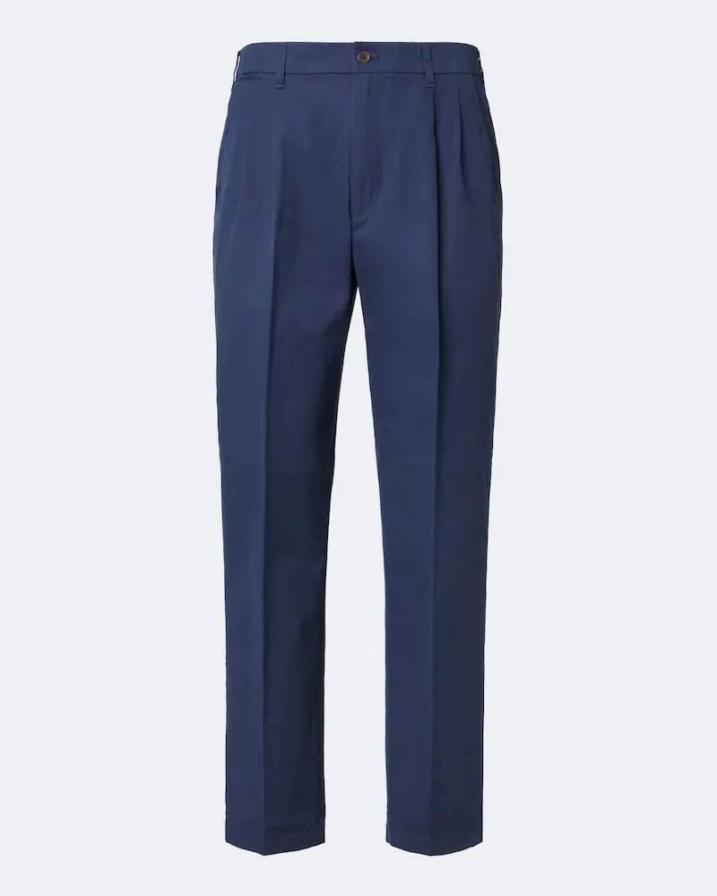 Dunhill Chinos regular in twill di cotone Blu
