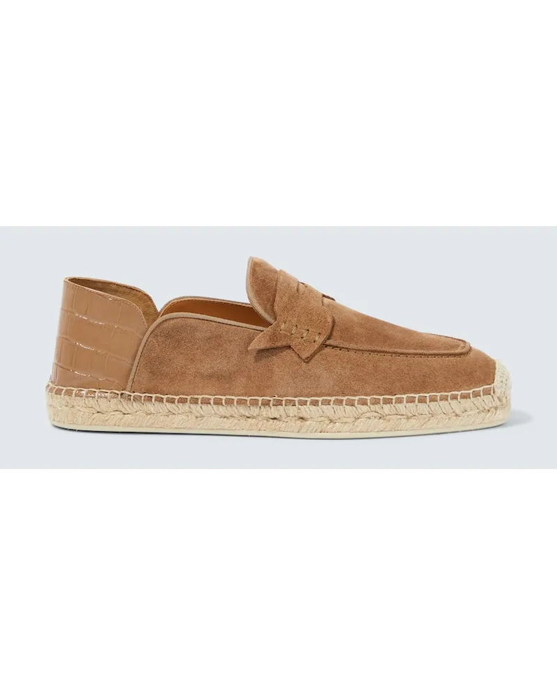 Christian Louboutin Espadrillas Paquepapa No Back in suede Beige