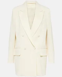 Max Mara Blazer doppiopetto Monica in lana Bianco